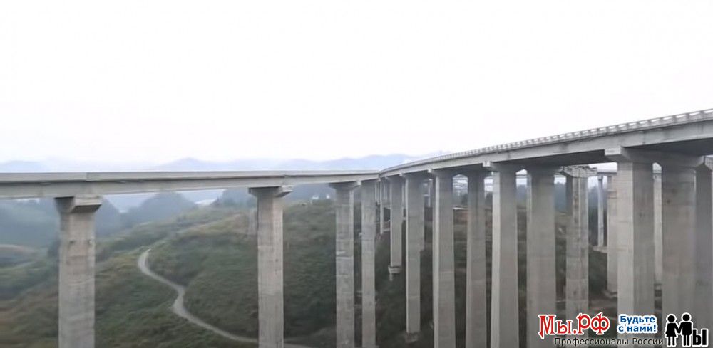 Высотные горные мосты в Китае